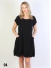 Italian Design Dress with Flouncy Edge